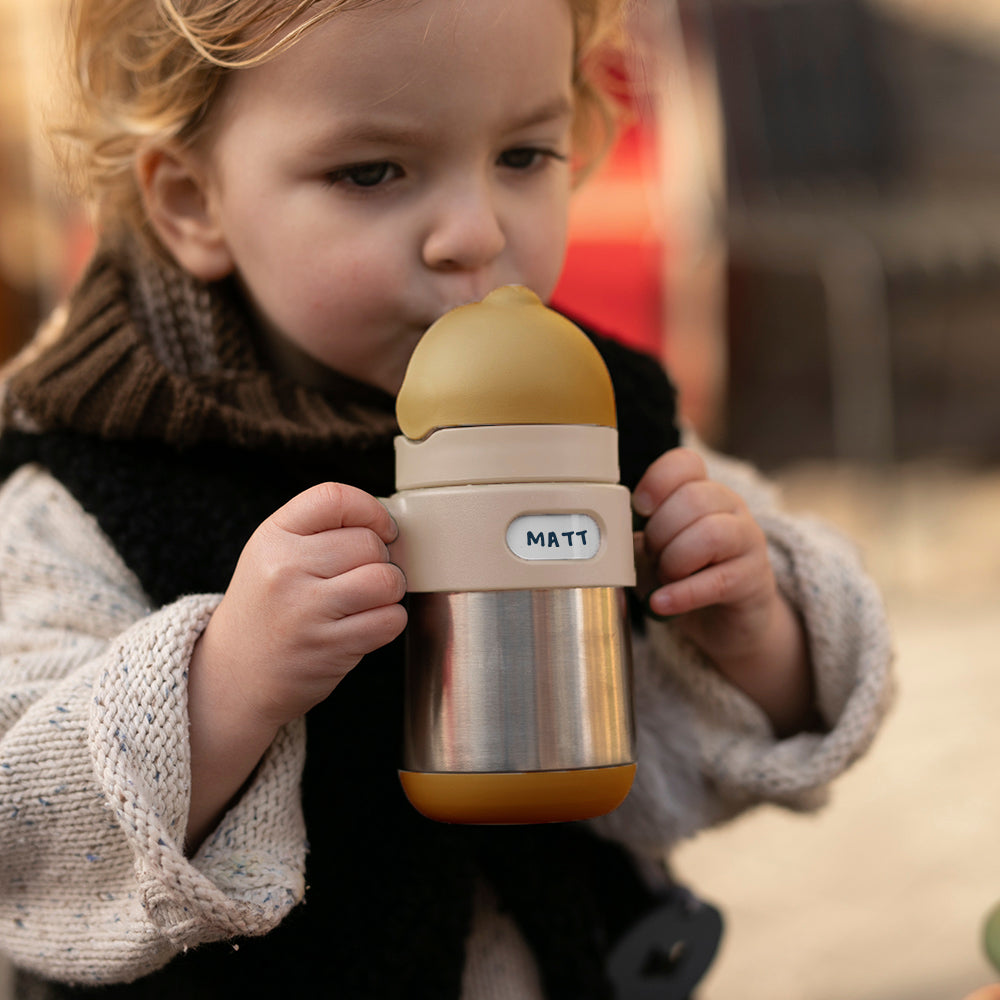 MEROWARE MATT THERMAL STRAW BOTTLE