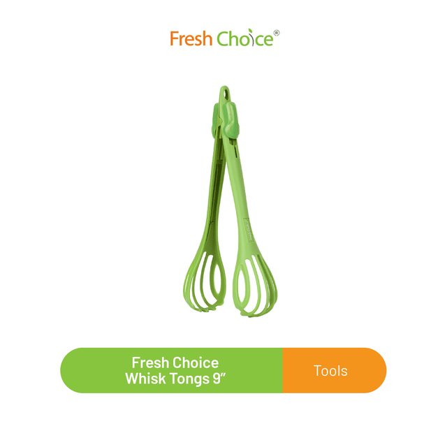 Fresh Choice Whisk Tongs 9”