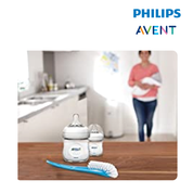 Astra Family Philips Avent baby care set, which includes the Philips Avent Bottle & Teat Brush (Blue).