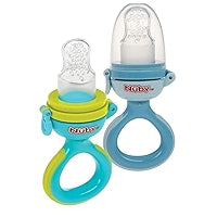 NUBY TWIST SQUEEZE FEEDER WITH SILICONE NIPPLE AND HYGIENIC COVER