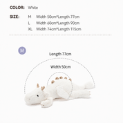 Suamoon Lie Prone Dinosaur White