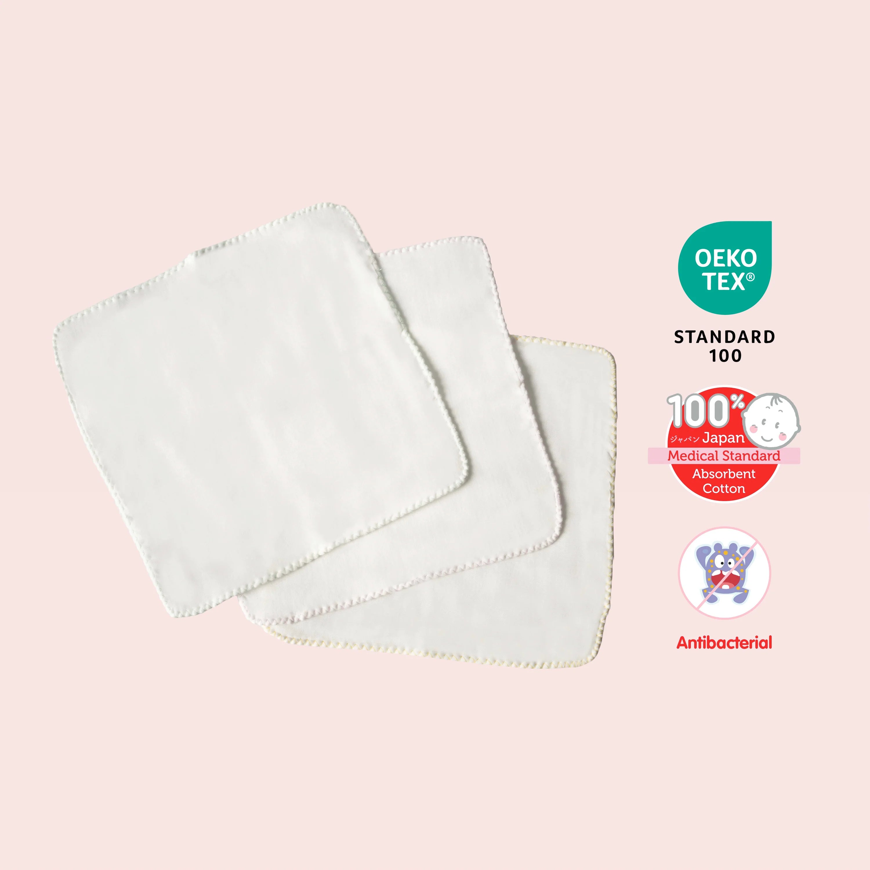 6-Layer Gauze Handkerchief 3 pcs