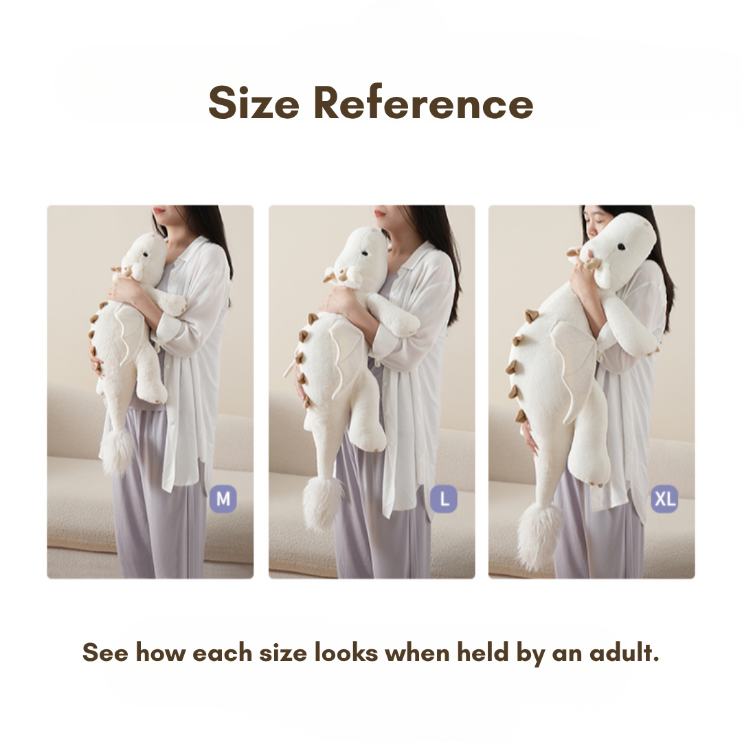 Suamoon Lie Prone Dinosaur White