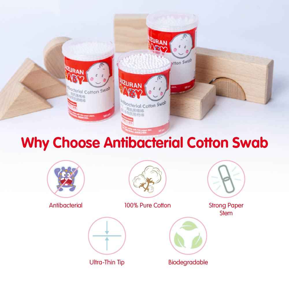 Antibacterial Cotton Swab 180 pcs