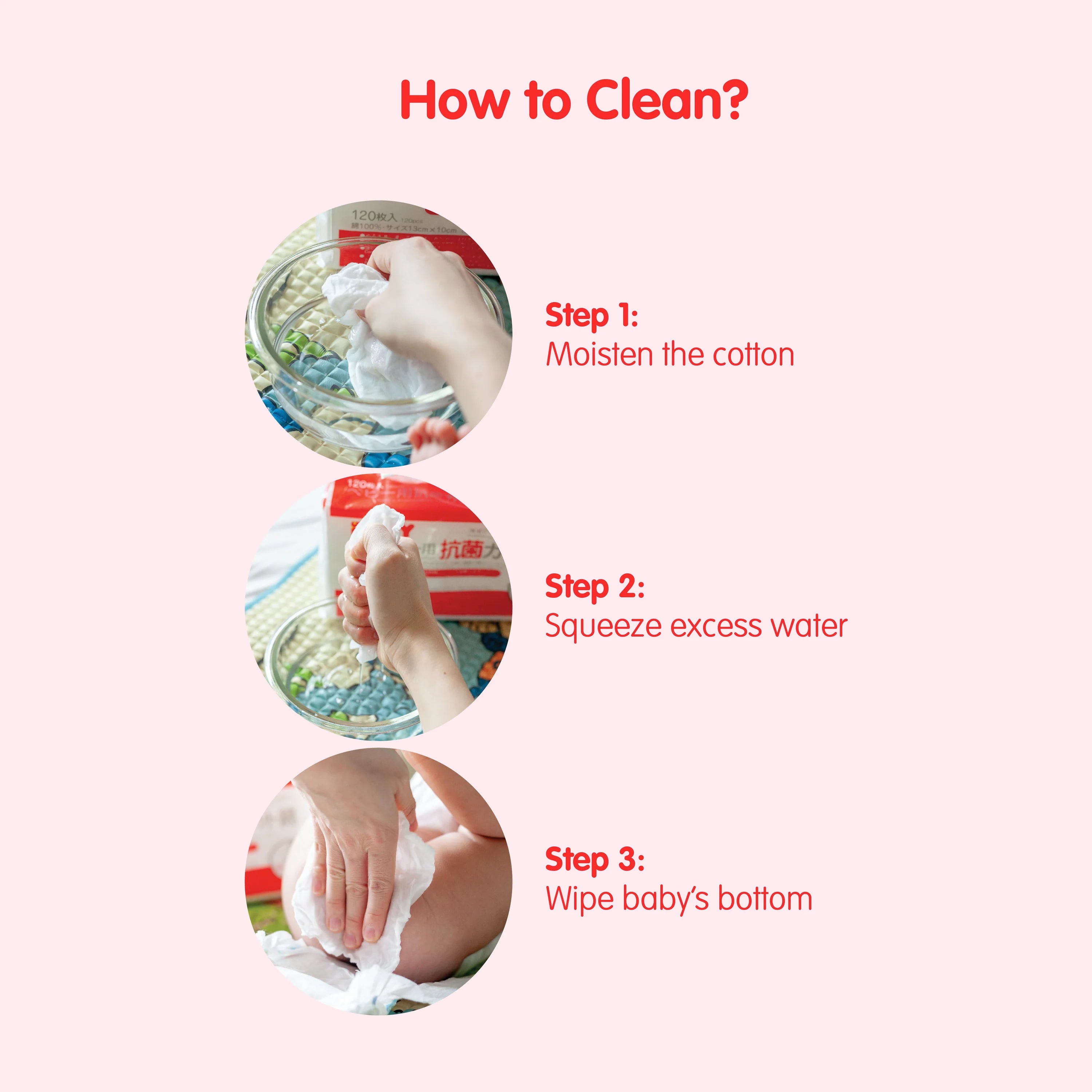 Antibacterial Cut Cotton 120 pcs
