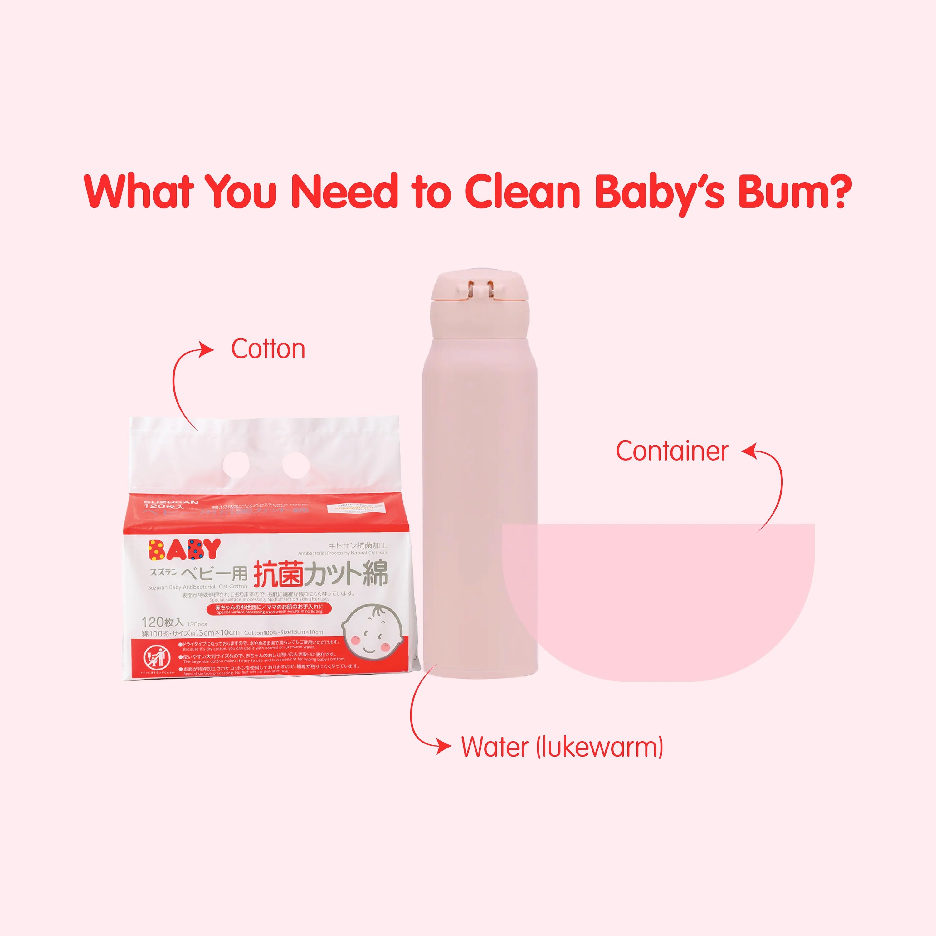 Antibacterial Cut Cotton 120 pcs