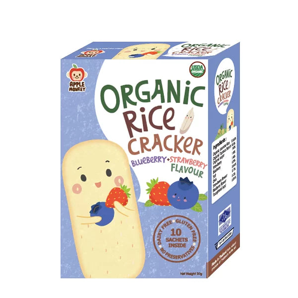 Apple Monkey Organic Rice Cracker