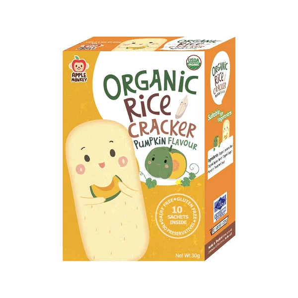 Apple Monkey Organic Rice Cracker