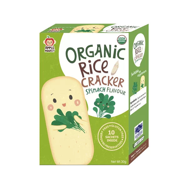 Apple Monkey Organic Rice Cracker