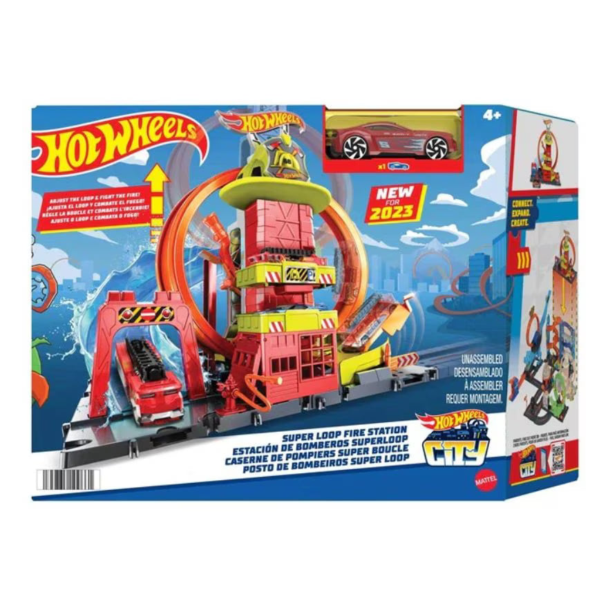 Fisher-Price Hot Wheels City Super Fire Station Trackset - Astra Family