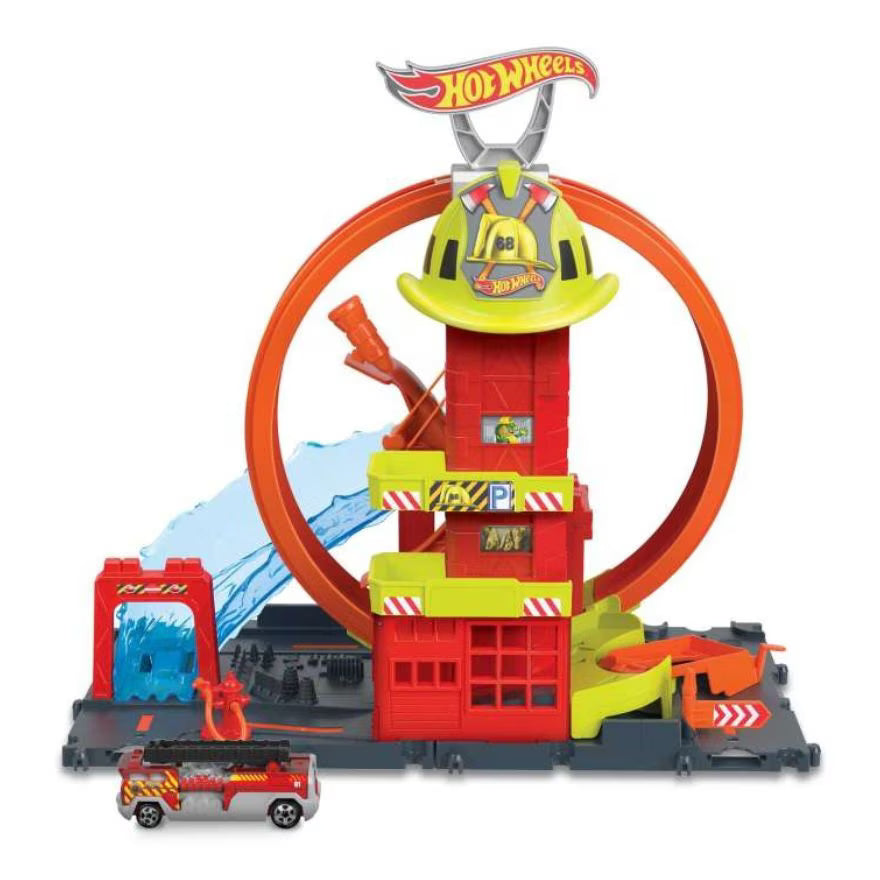 Fisher-Price Hot Wheels City Super Fire Station Trackset - Astra Family
