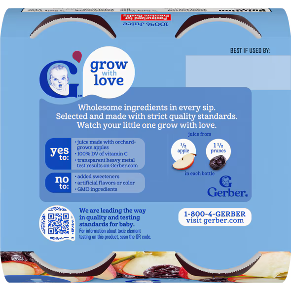 Gerber 100% Apple Prune Juice 473ml