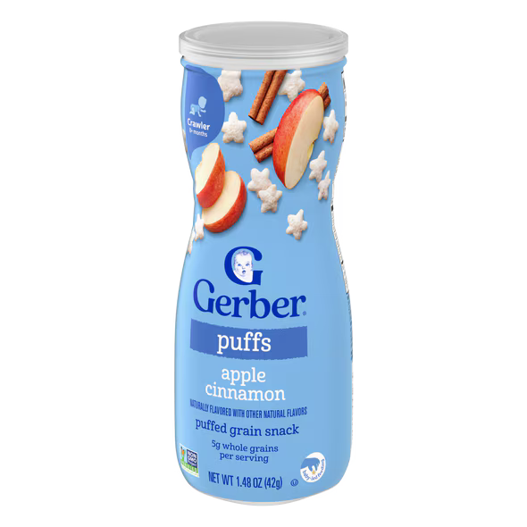 Gerber Apple Cinnamon Puffs 42g