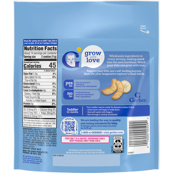 Gerber Banana Cookies 142g