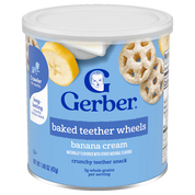 Gerber Banana Cream Teether Wheels 42g