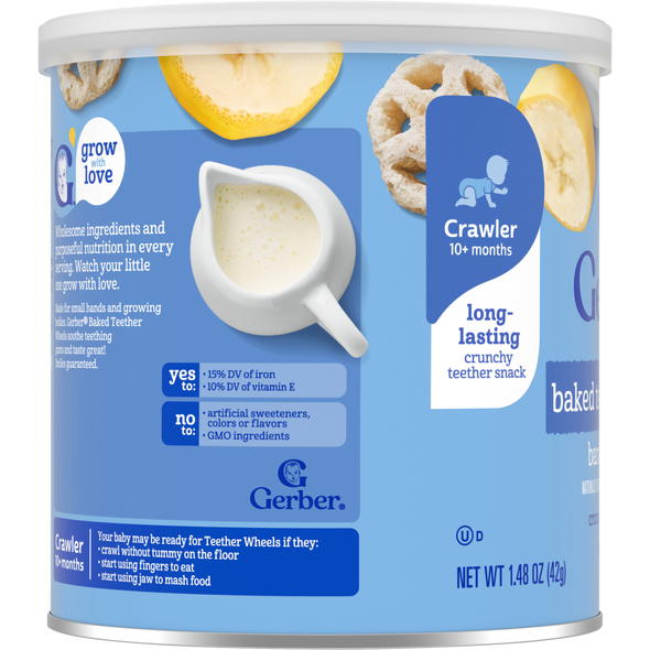 Gerber Banana Cream Teether Wheels 42g