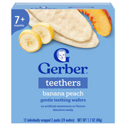 Gerber Banana Peach Teethers 48g