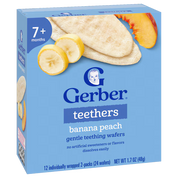Gerber Banana Peach Teethers 48g