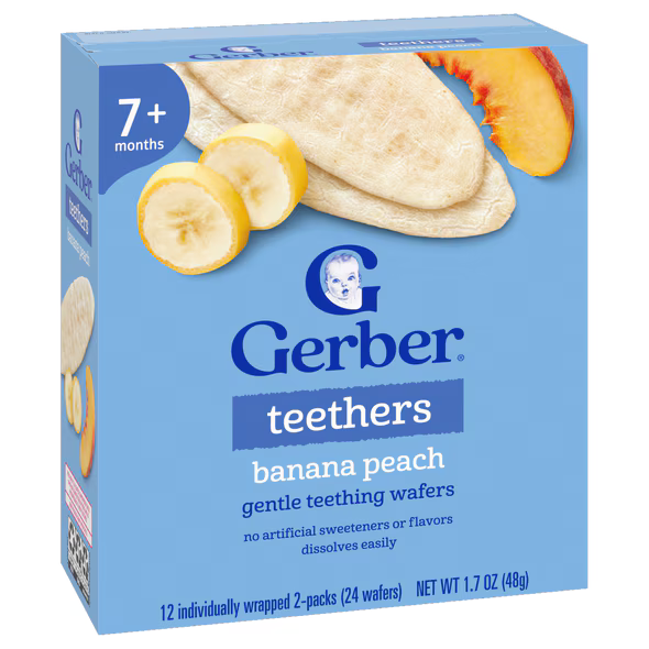 Gerber Banana Peach Teethers 48g