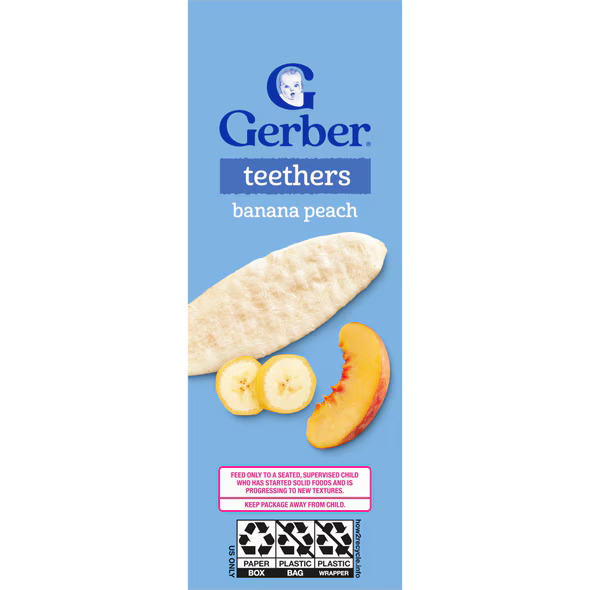 Gerber Banana Peach Teethers 48g