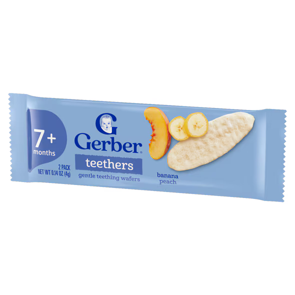 Gerber Banana Peach Teethers 48g