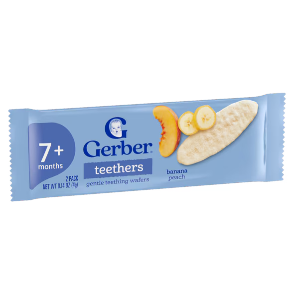 Gerber Banana Peach Teethers 48g