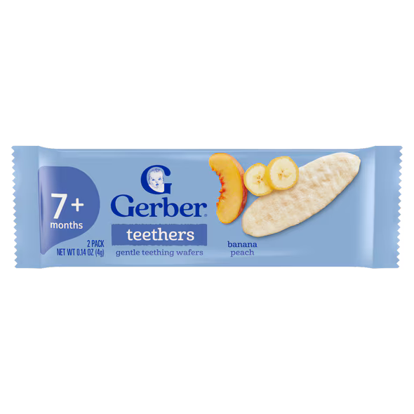 Gerber Banana Peach Teethers 48g