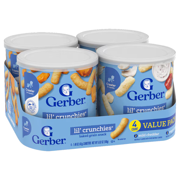 Gerber Lil Crunchies Value Pack 168g