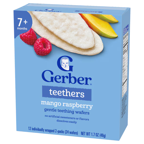 Gerber Mango Raspberry Teethers 48g
