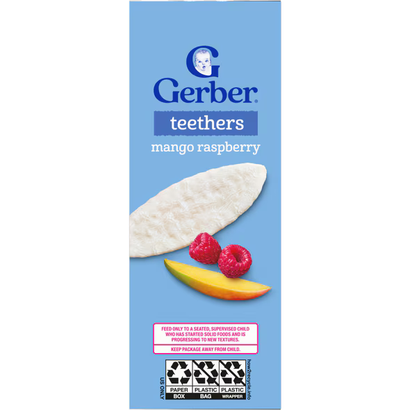 Gerber Mango Raspberry Teethers 48g