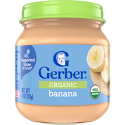 Gerber Organic Banana Glass Jar 113g