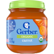 Gerber Organic Carrot Glass Jar 113g