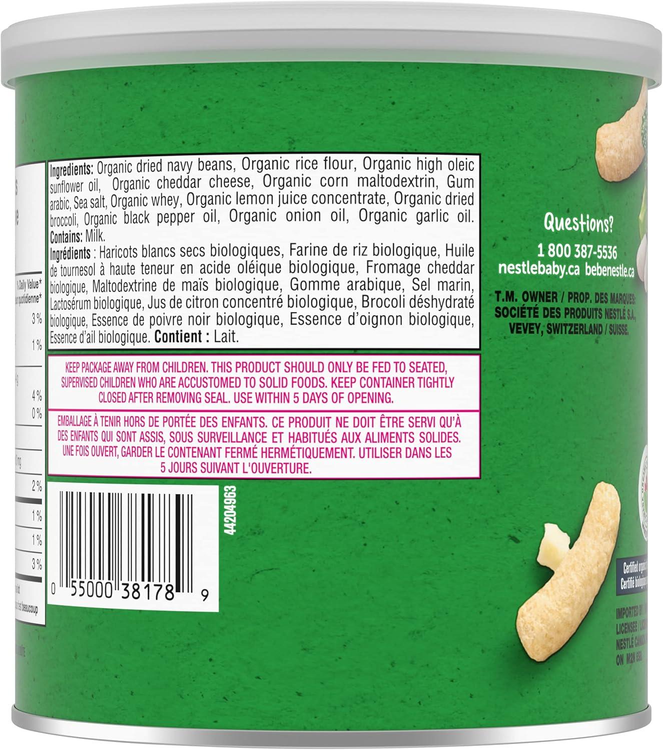 Gerber Organic Lil' Crunchies White Cheddar Brocolli 45g