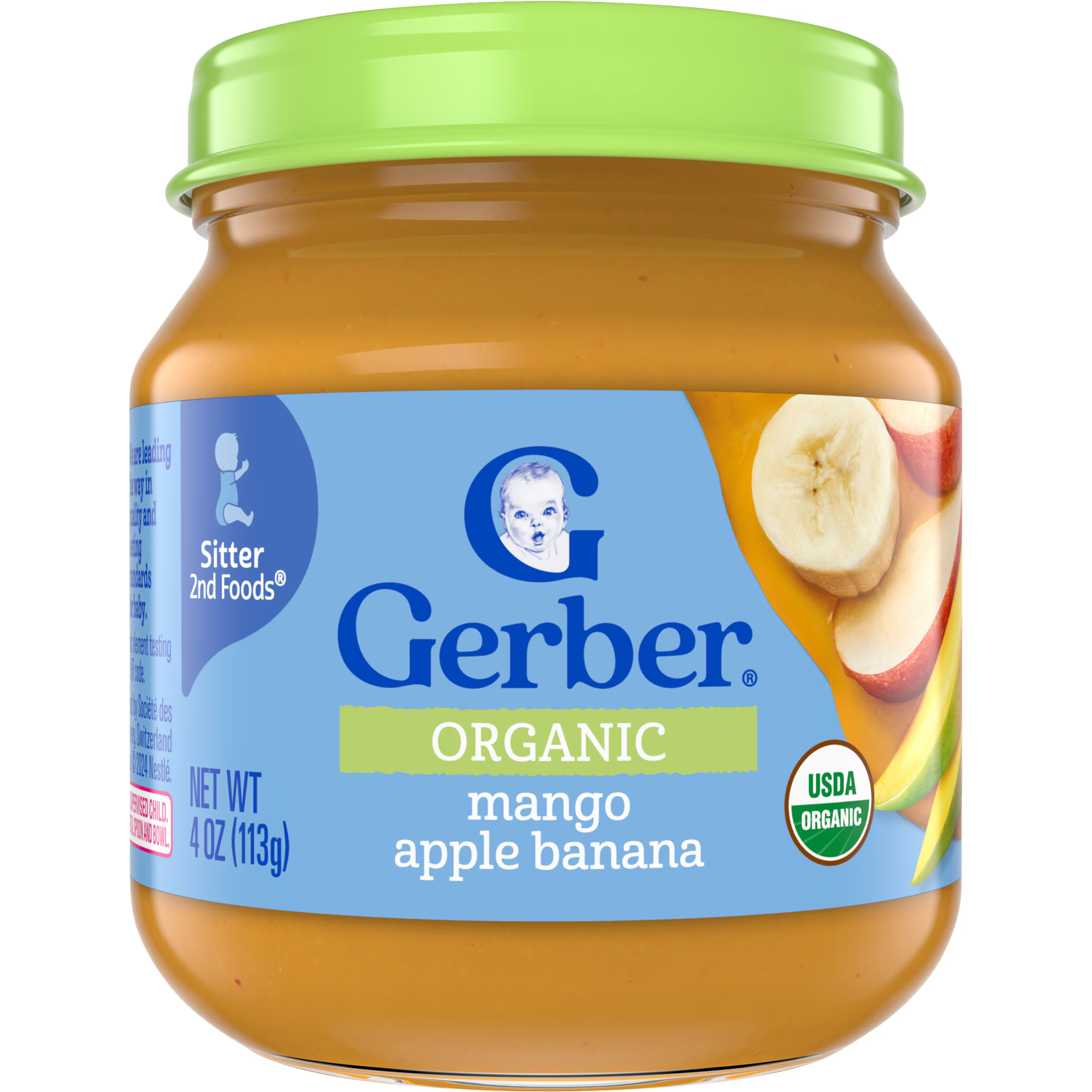 GerberOrganicMangoAppleBananaGlassJar113g-01.avif