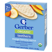 Gerber Organic Mango Banana Carrot Teethers 48g