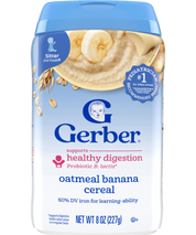 Gerber Probiotic Oatmeal Banana Cereal 227g