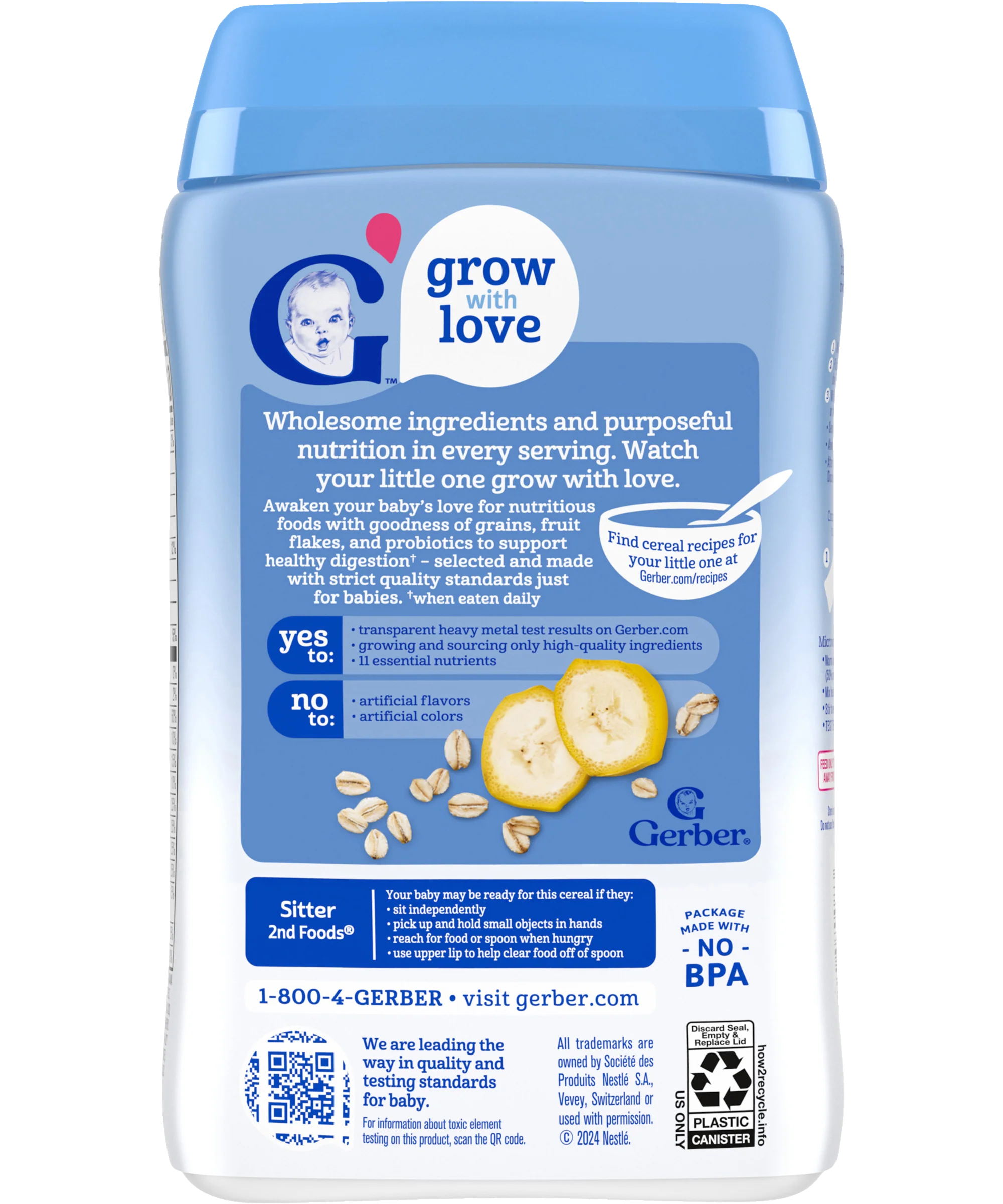 Gerber Probiotic Oatmeal Banana Cereal 227g
