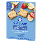 Gerber Soft Baked Grain Bars Strawberry Banana 156g