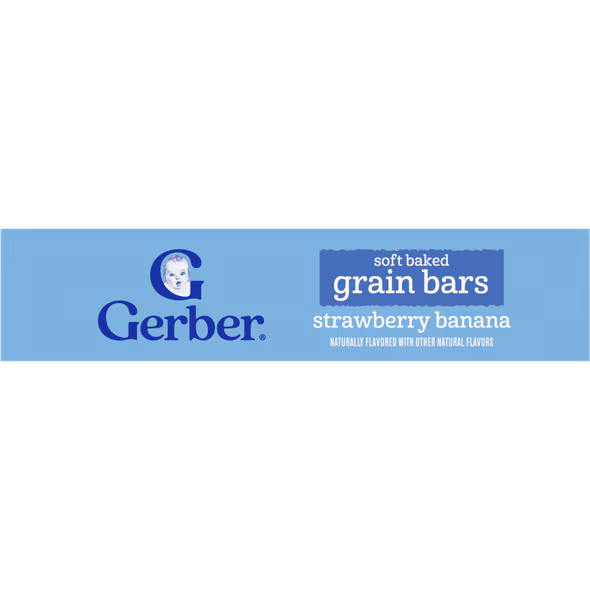 Gerber Soft Baked Grain Bars Strawberry Banana 156g