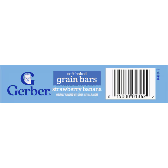 Gerber Soft Baked Grain Bars Strawberry Banana 156g