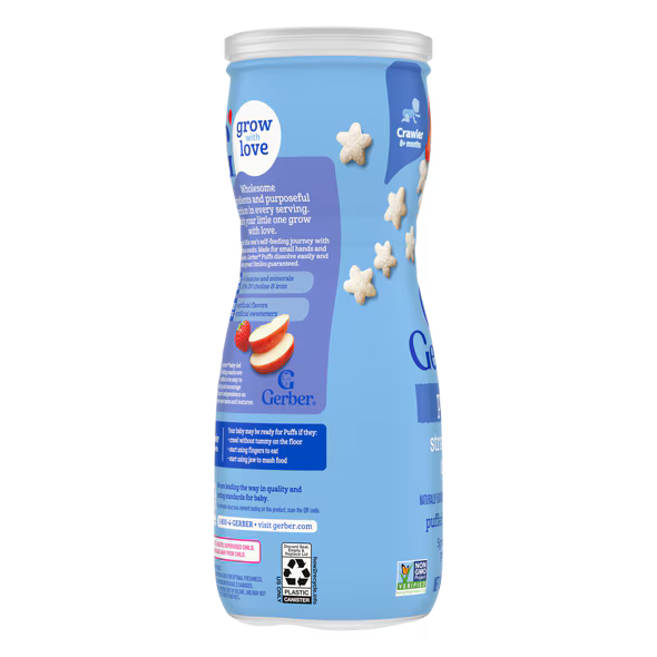 Gerber Strawberry Apple Puffs 42g