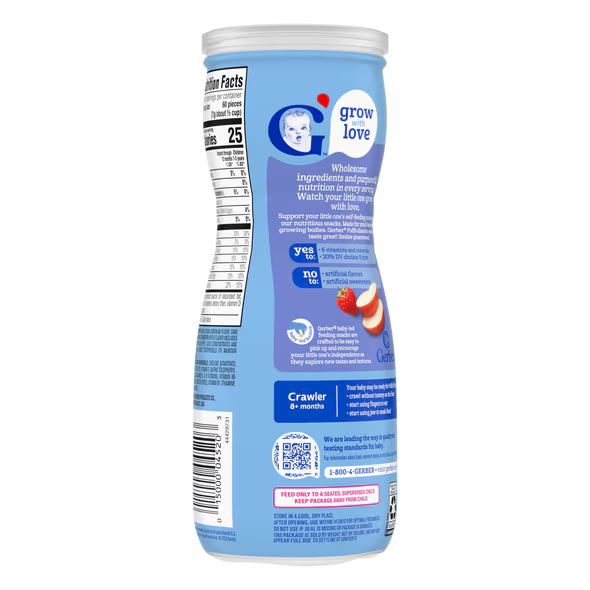 Gerber Strawberry Apple Puffs 42g