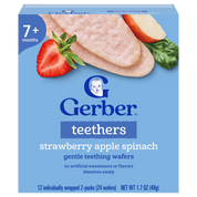 Gerber Strawberry Apple Spinach Teethers 48g