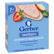 Gerber Strawberry Apple Spinach Teethers 48g