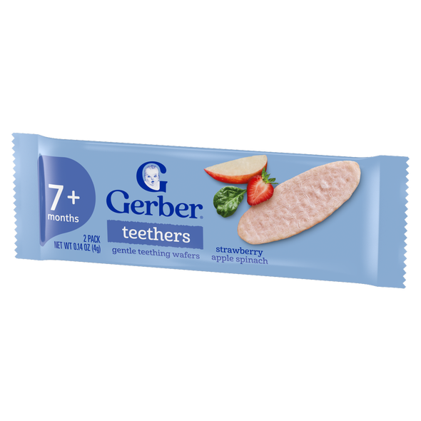 Gerber Strawberry Apple Spinach Teethers 48g