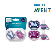 Philips Avent Soother Air 18M+ Girl Deco22 X2 - Astra Family