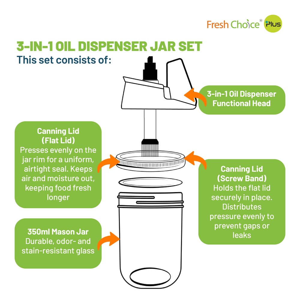 Fresh Choice Oil Dispenser Set - Astra Family