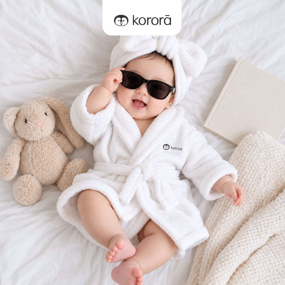 Korora Baby Bathrobe 3-12m+