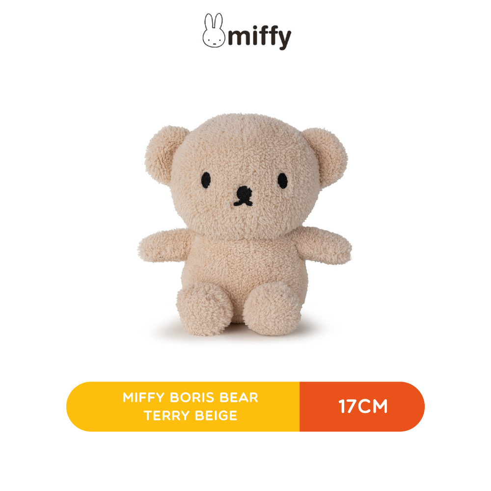 MIFFY BORIS BEAR 17CM TERRY BEIGE