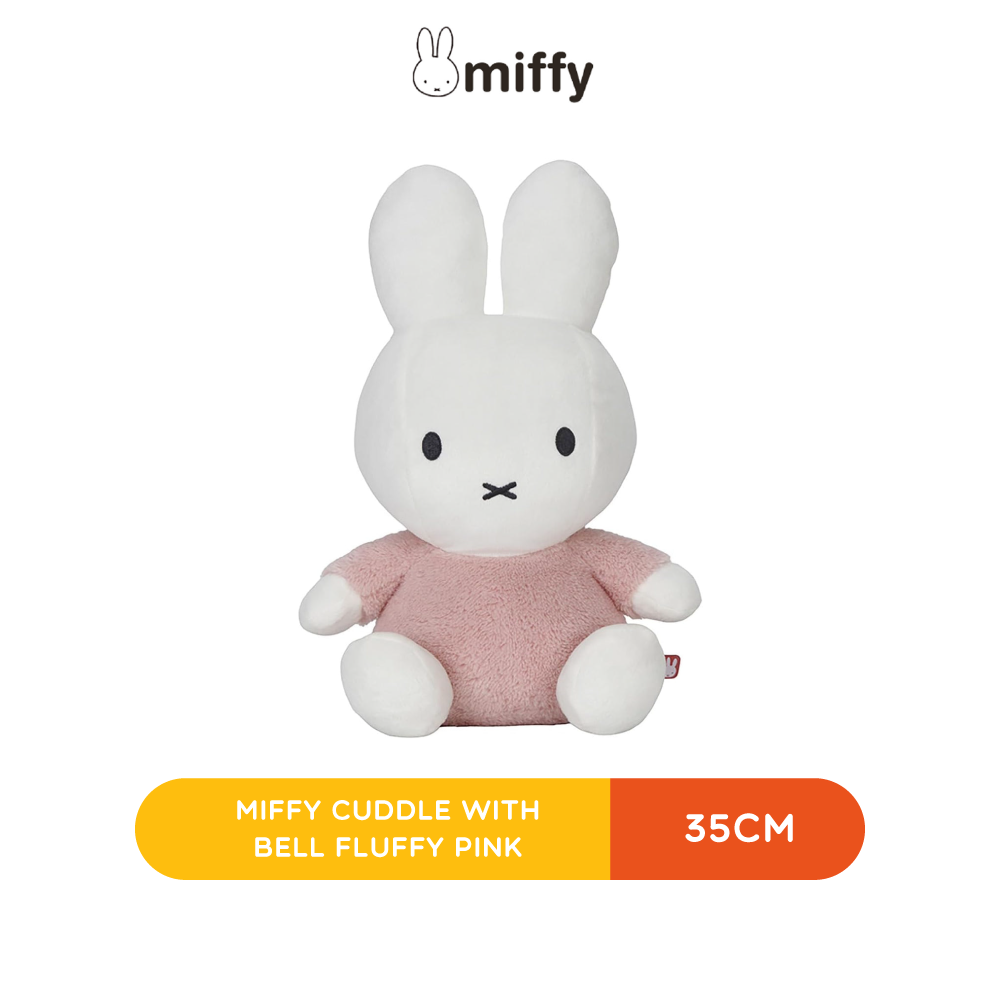 MIFFY CUDDLE WITH BELL 35CM FLUFFY PINK